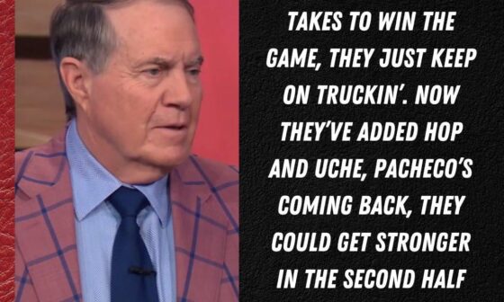 Bill Belichick believe the Chiefs are primed to be even stronger in the second half of the football season