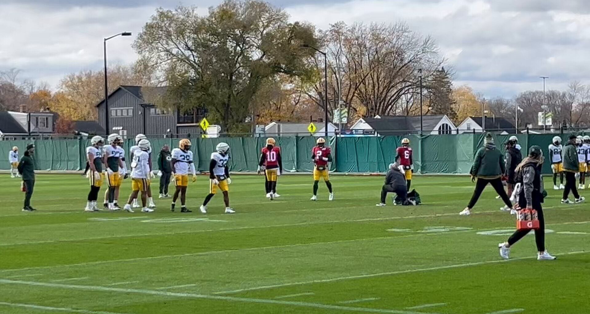 [Schneidman] Every player on the 53-man roster is practicing. That includes Jaire, Evan Williams, Josh Myers, and MarShawn Lloyd