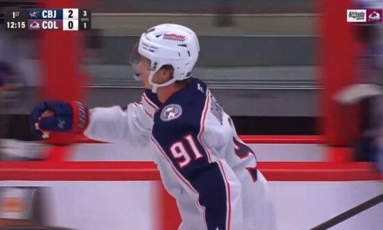 KJ high fiving the bench - and Johnny