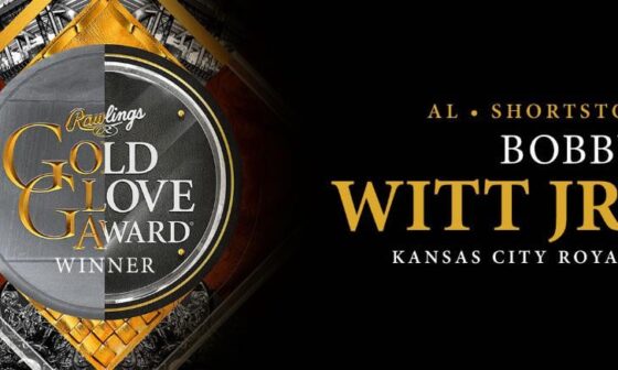 Bobby Witt Jr. wins AL Shortstop Gold Glove Award