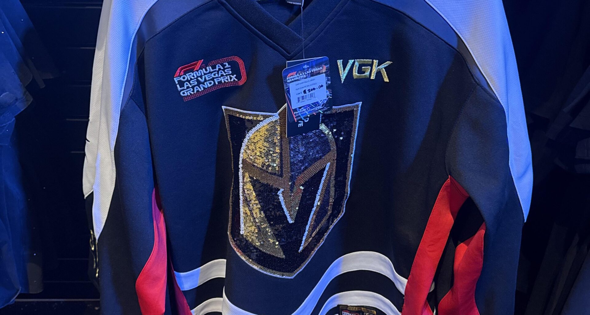 VGK x Formula 1 collaboration jersey