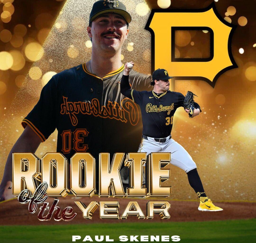 Paul Skenes named 2024 National League Rookie of the Year!