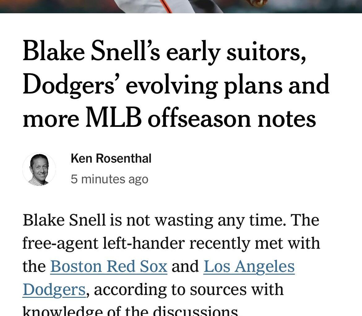 Mets aren’t listed as early suitors for Blake Snell