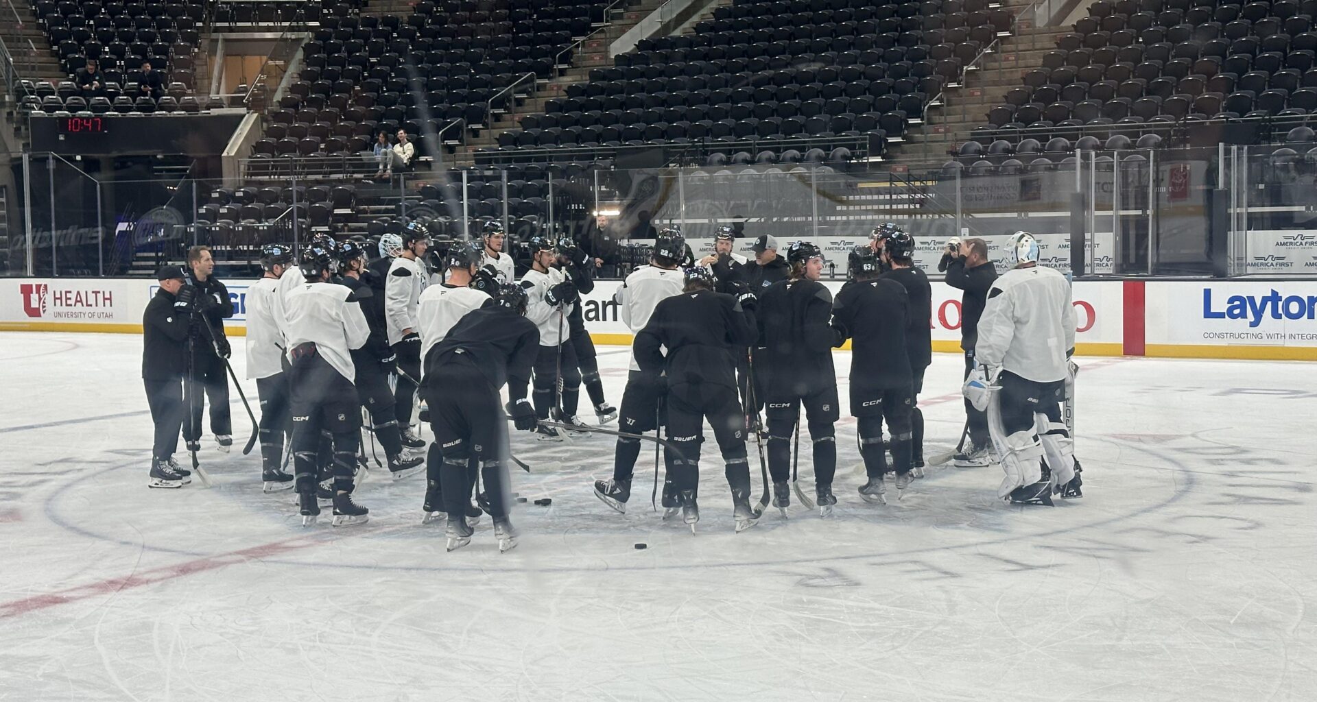 The boys taking a skate and final prep for Vegas tonight