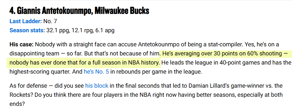 Am I missing something here? He literally did that last season.