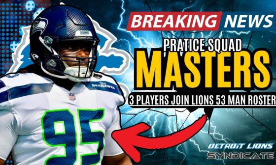 Detroit Lions ANNOUNCE ROSTER MOVES: Waive Alexander & Poach ANOTHER PS DLINEMEN!