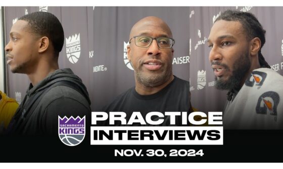 De'Aaron Fox, Jae Crowder & Coach Brown | Practice Interviews 11.30.24