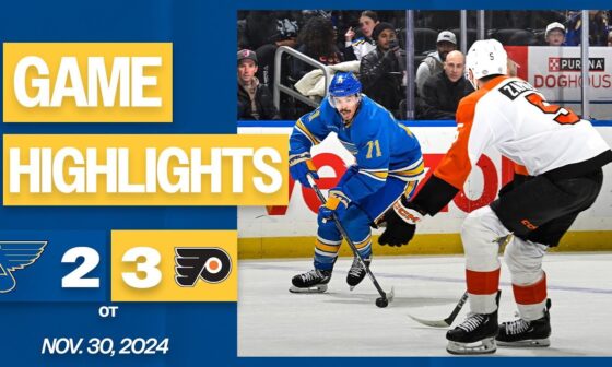 Game Highlights: Flyers 3, Blues 2 (OT)