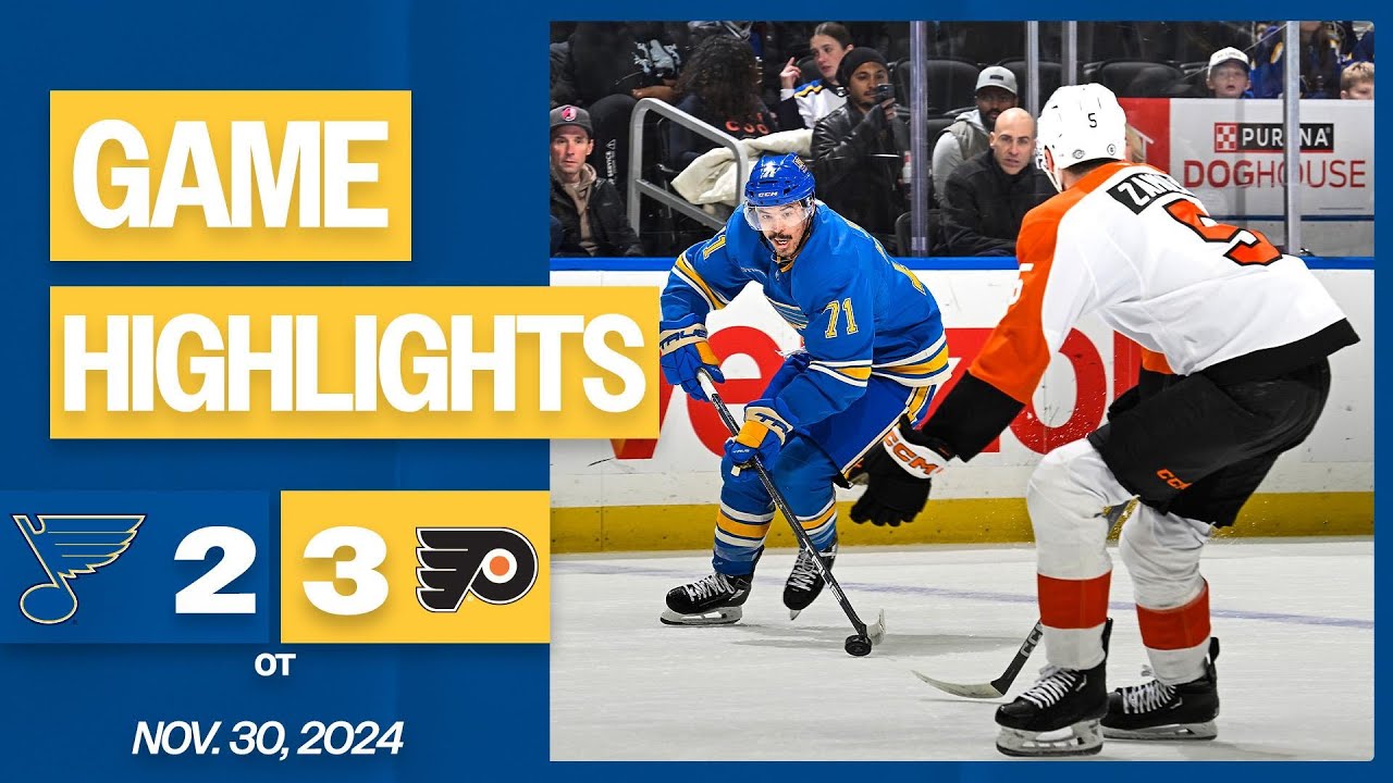 Game Highlights: Flyers 3, Blues 2 (OT)