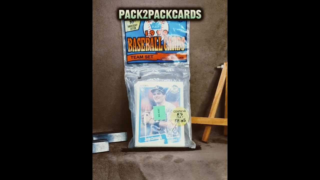 1990 Fleer MLB Oakland Athletics Baseball Team Set card pack