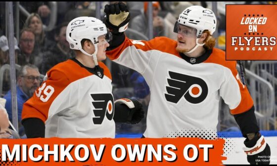 Philadelphia Flyers win again on a Michkov OT goal.; How do he and other Flyers stack up in the NHL?