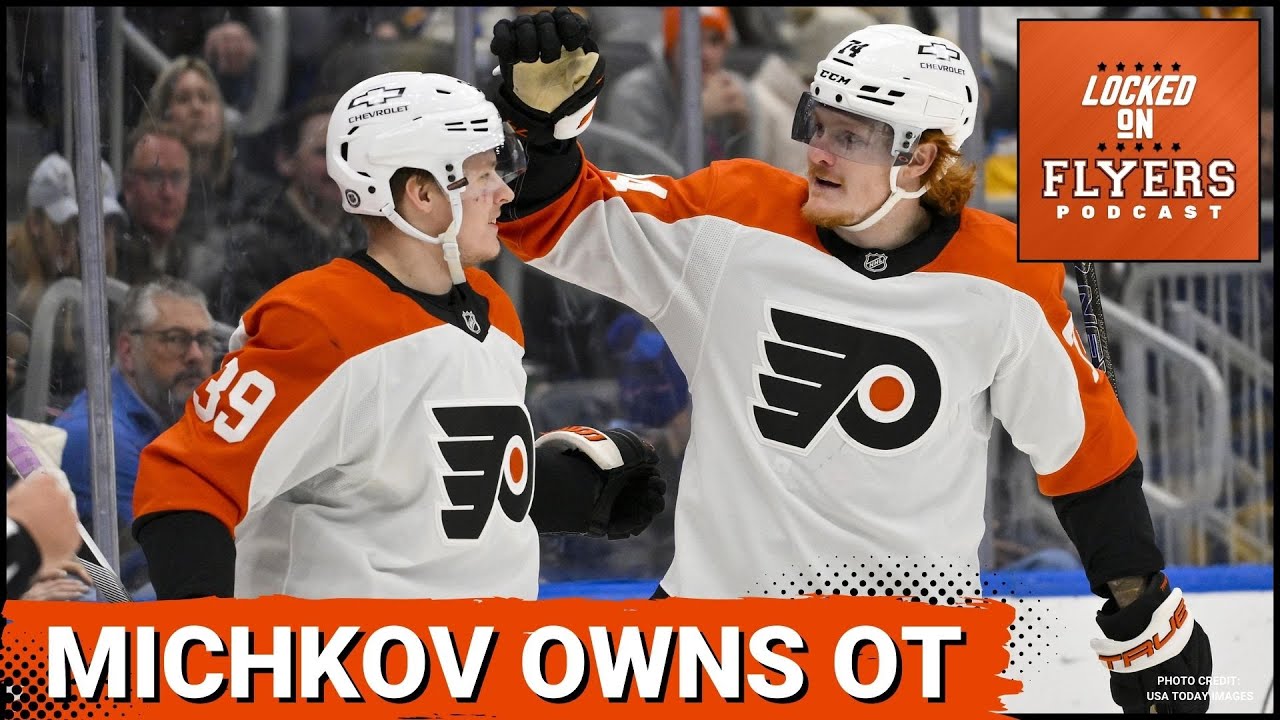 Philadelphia Flyers win again on a Michkov OT goal.; How do he and other Flyers stack up in the NHL?