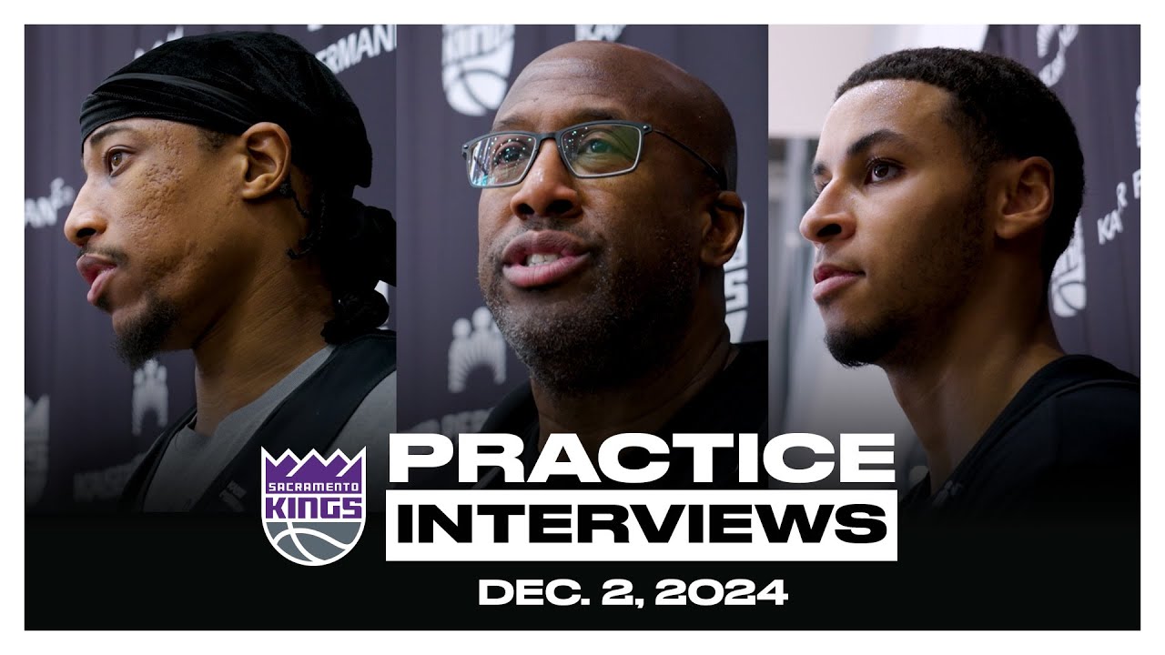 Keegan Murray, DeMar DeRozan & Coach Brown | Post-Practice Interviews 12.02.24