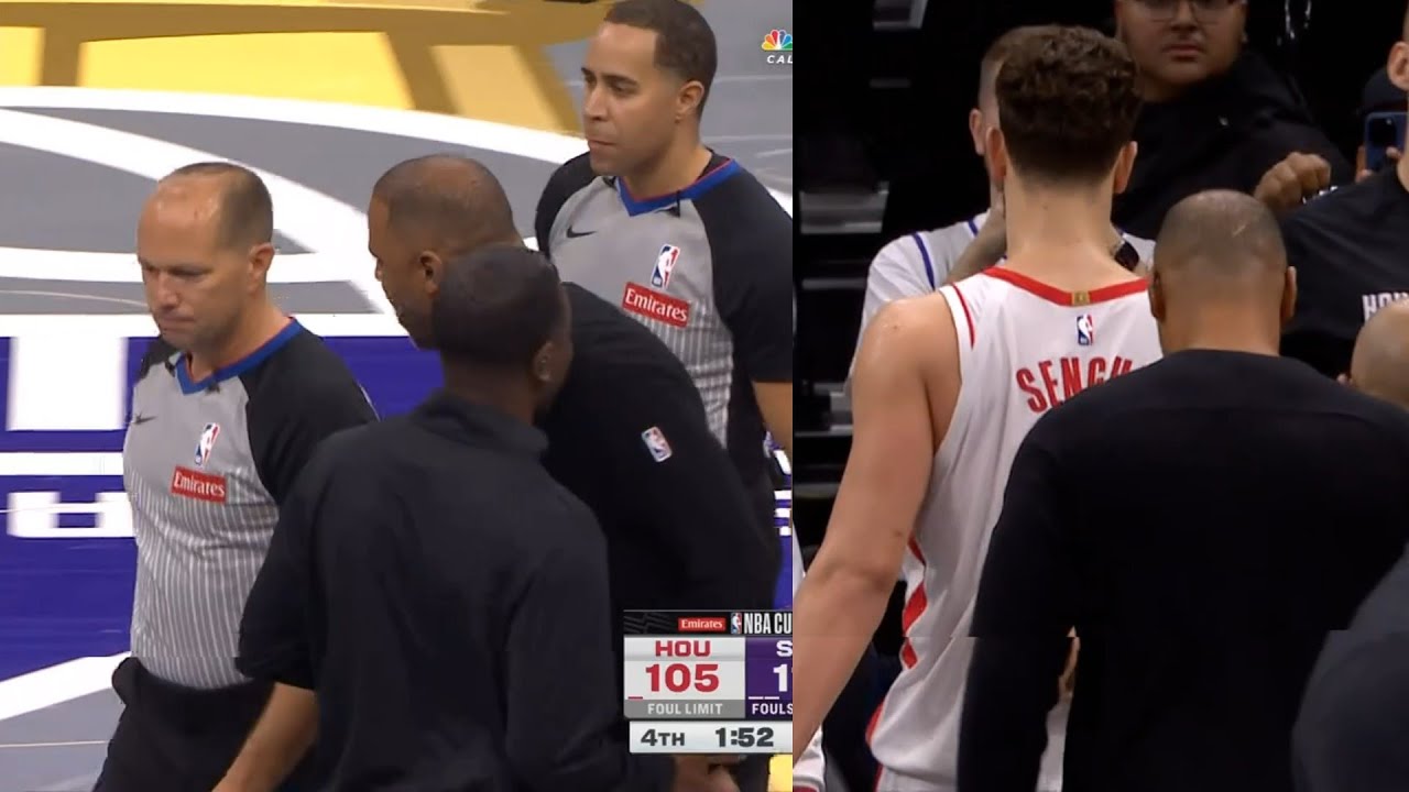 Ime Udoka and Alperen Sengun ejected after getting so heated in refs face vs Kings 😳