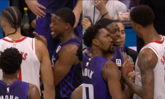 De'Aaron Fox gets into it with Dillon Brooks and Jabari after saying he flopped