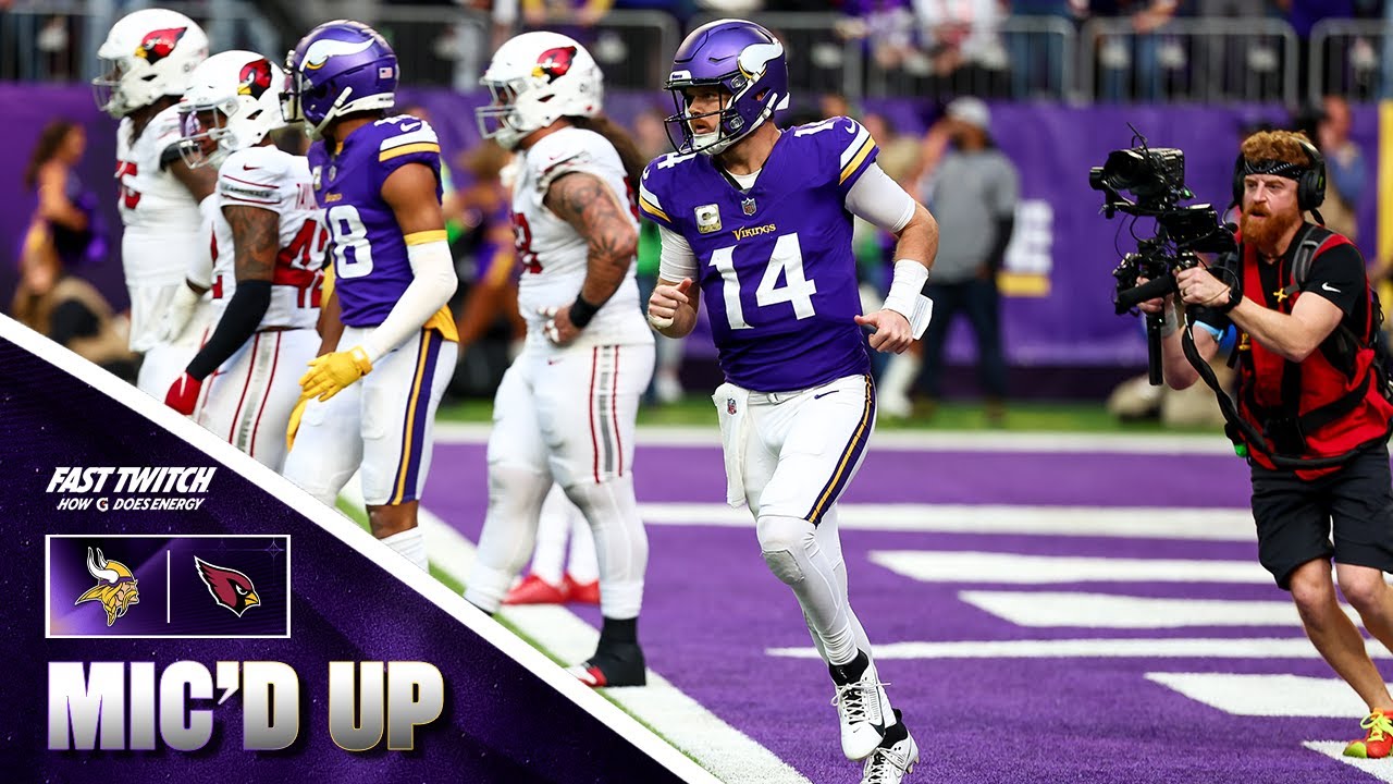 Sam Darnold Mic'd Up During Minnesota Vikings Win Over Arizona Cardinals