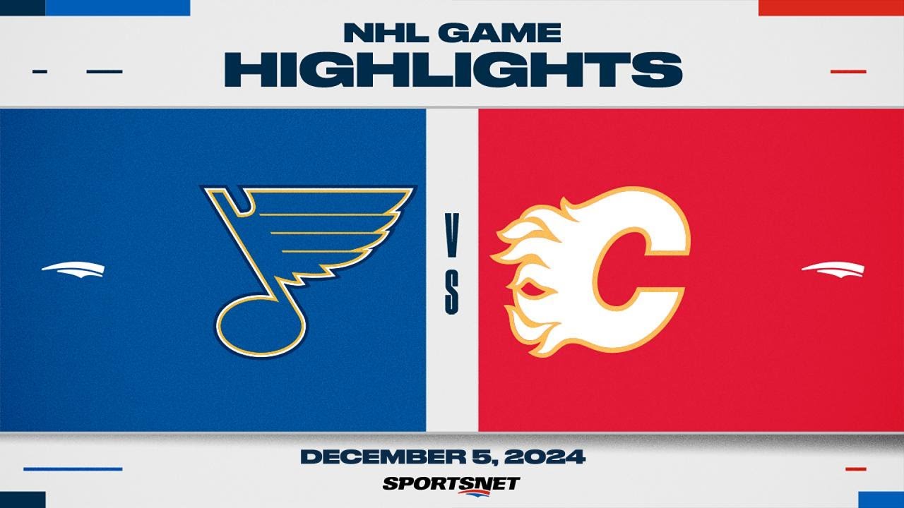 NHL Highlights | Blues vs. Flames - December 5, 2024