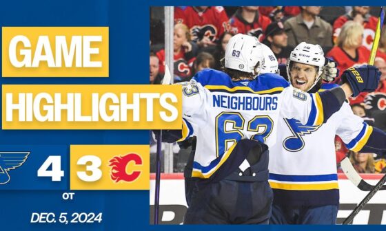 Game Highlights: Blues 4, Flames 3 (OT)