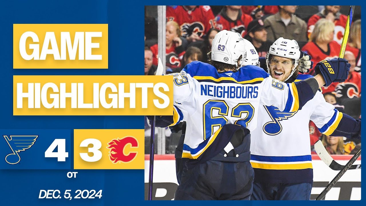 Game Highlights: Blues 4, Flames 3 (OT)