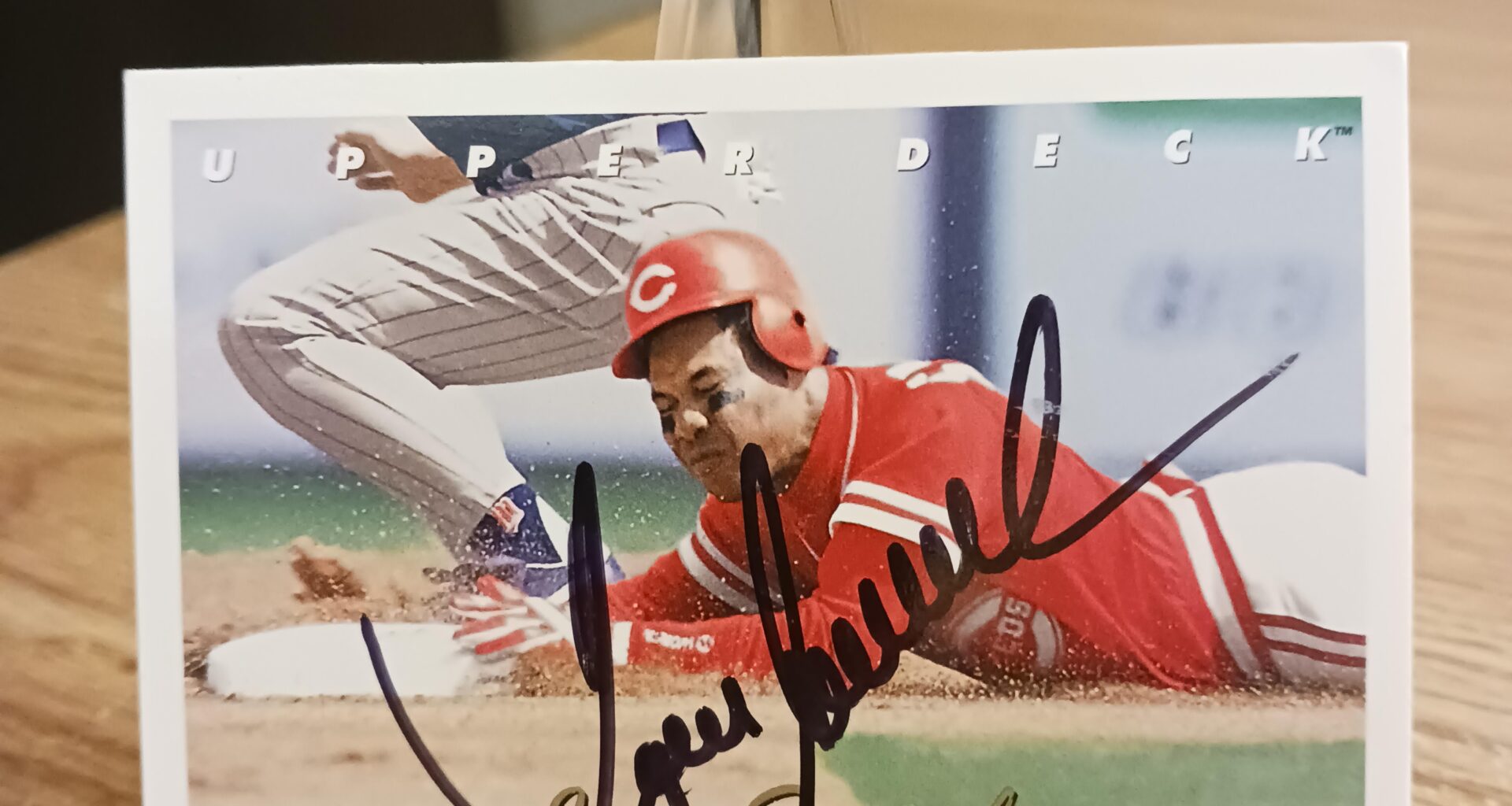 Posting a Reds autographed card every day until we win the World Series. Day 541: Juan Samuel