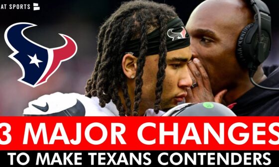 Houston Texans MUST FIX These 3 Problems Or Else They Are Screwed