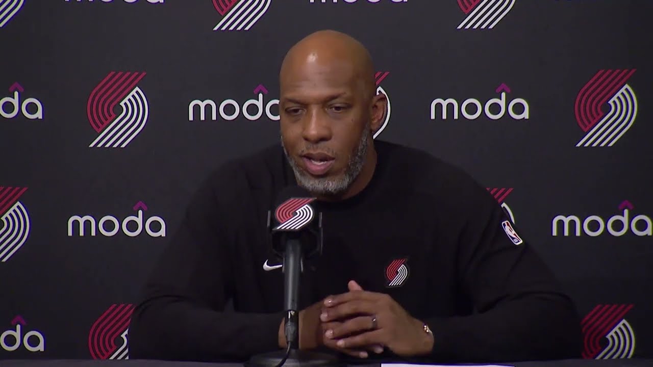 Chauncey Billups Postgame Interview | Portland Trail Blazers 99, Utah Jazz 141