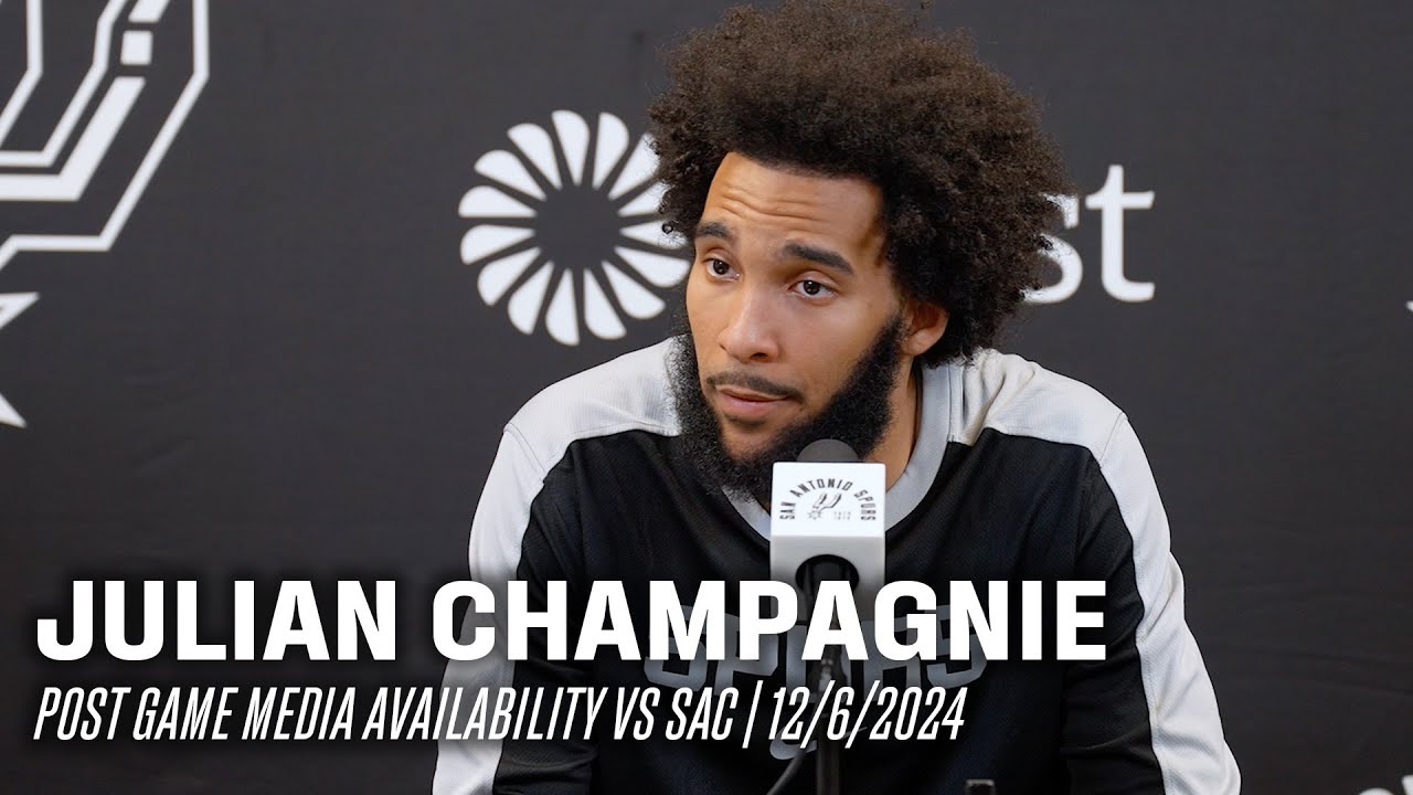 Julian Champagnie Postgame vs Sacramento Kings | 12.6.2024