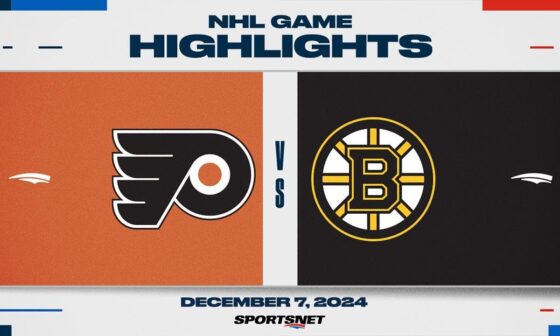 NHL Highlights | Flyers vs. Bruins - December 7, 2024