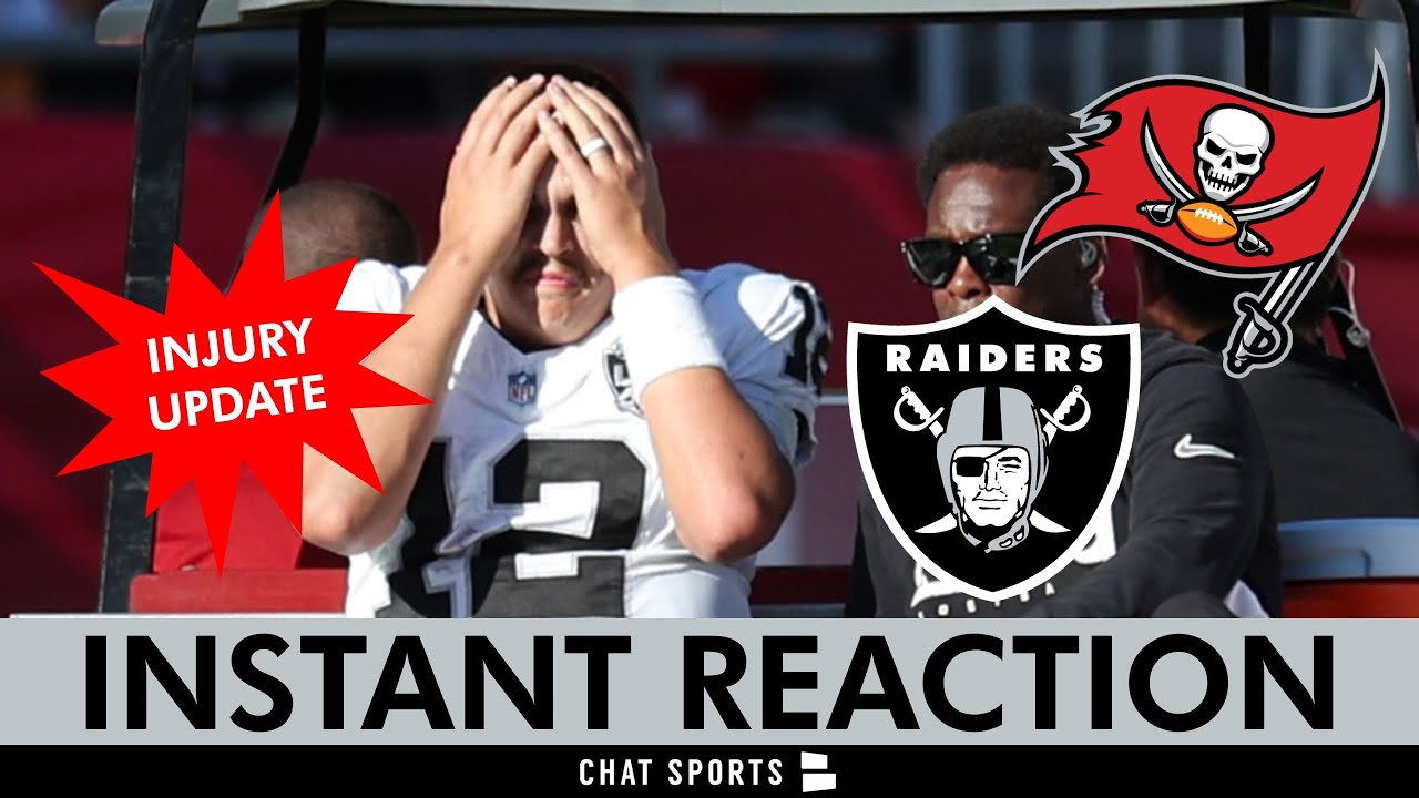 Raiders vs. Bucs INSTANT Reaction + Aidan O’Connell Injury ‘Not Looking Good’