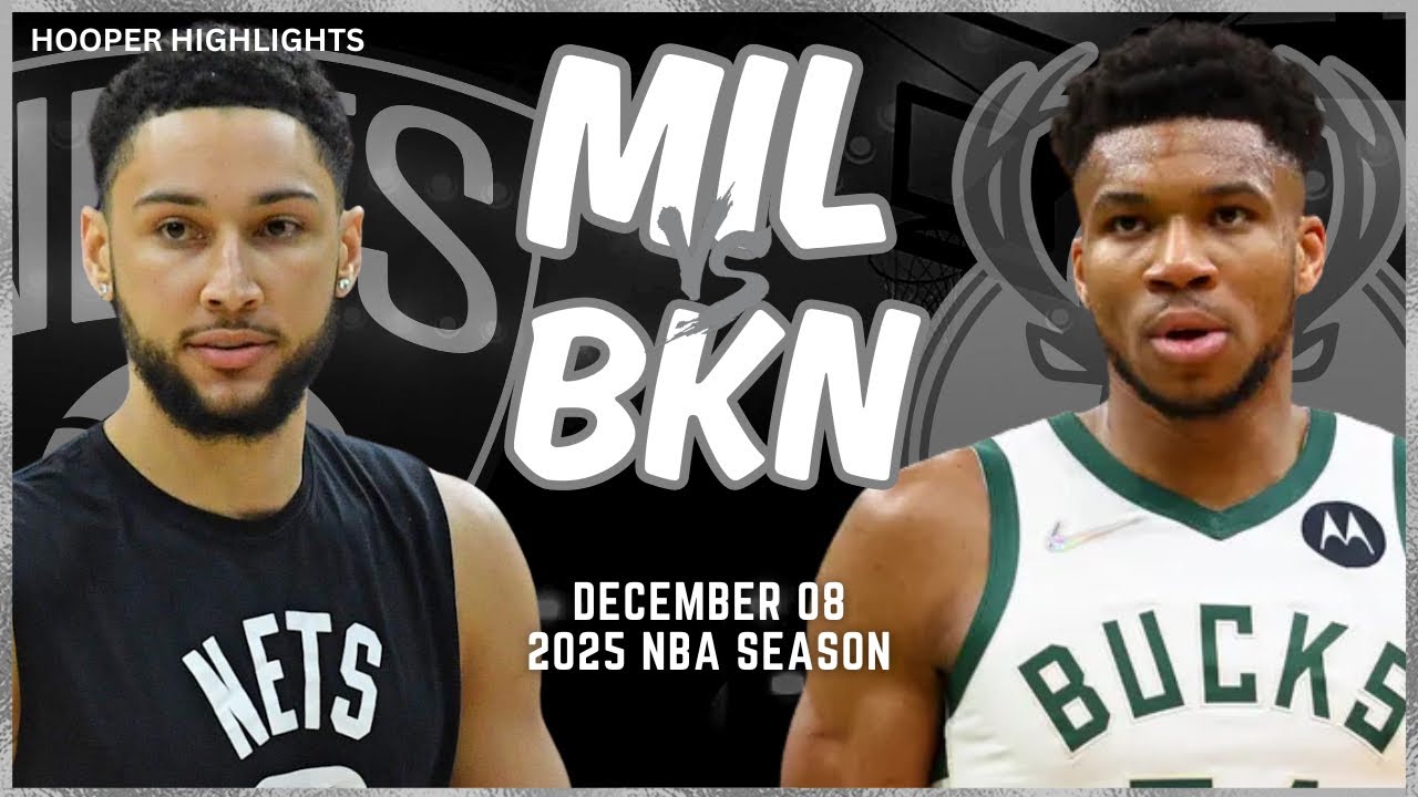 Milwaukee Bucks vs Brooklyn Nets Full Game Highlights | Dec 8 | 2025 NBA Season