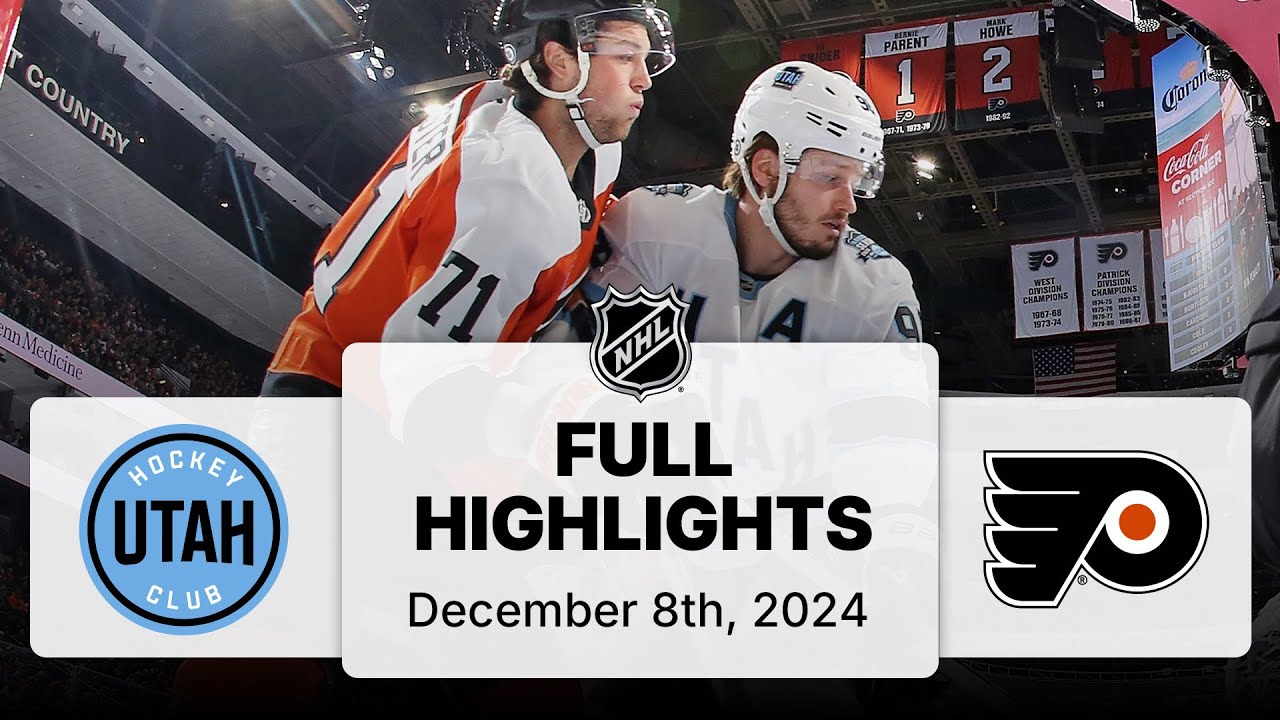 NHL Highlights | Utah Hockey Club vs. Flyers - December 08, 2024