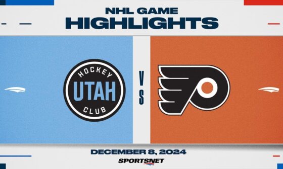 NHL Highlights | Utah HC vs. Flyers - December 8, 2024