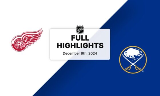 NHL Highlights | Red Wings vs. Sabres | December 09, 2024