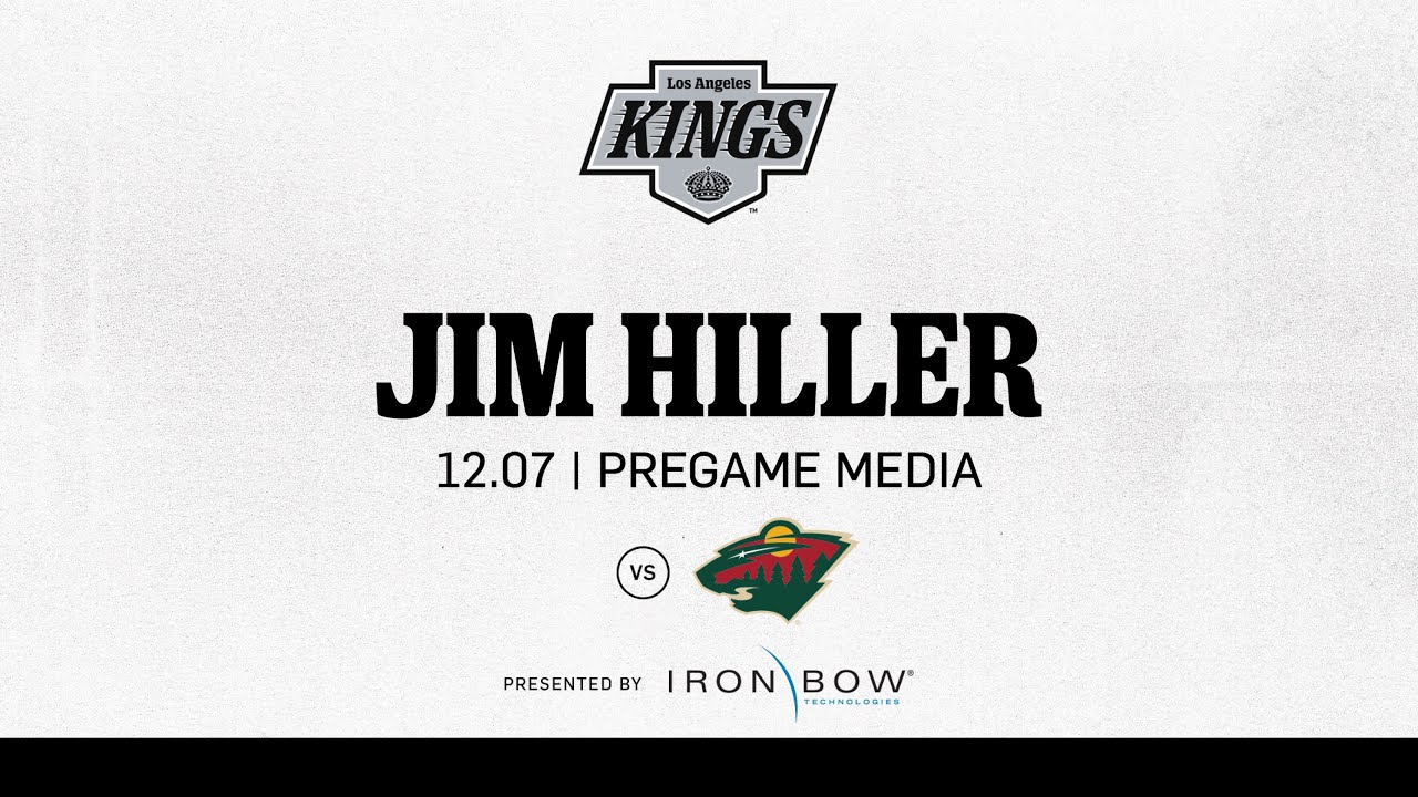 Head Coach Jim Hiller | 12.07 LA Kings face the Minnesota Wild | Pregame Media