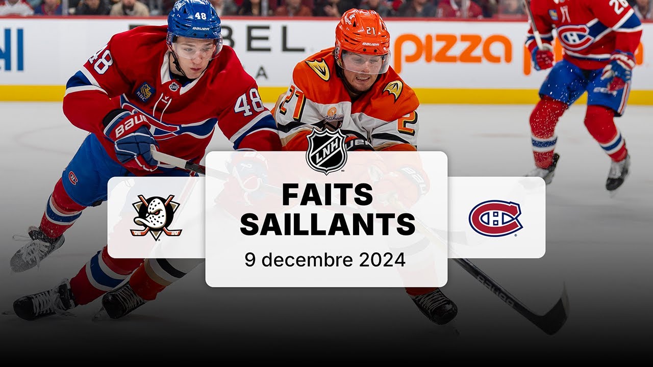 Ducks vs Canadiens 9/12/24 | Faits saillants