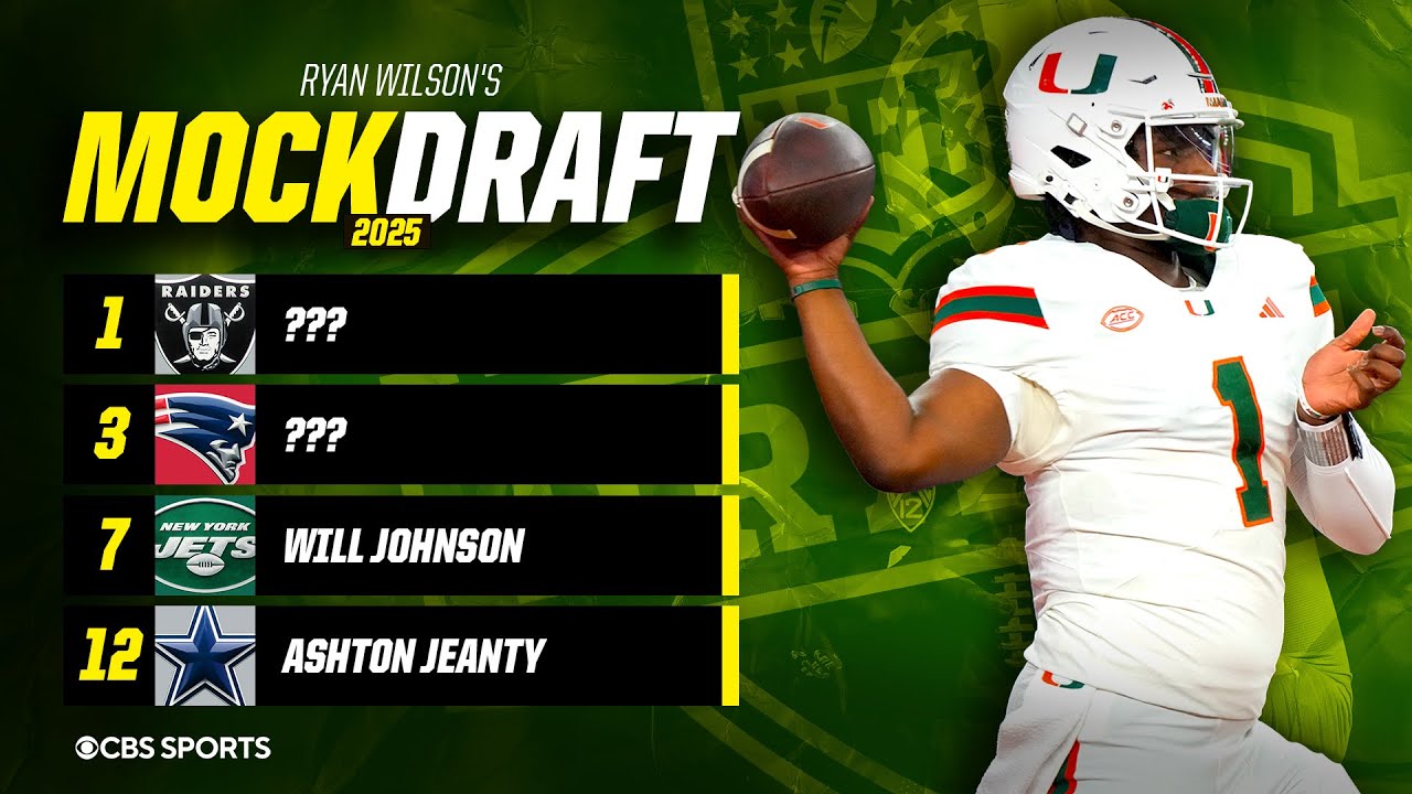 2025 NFL Mock Draft: Raiders get franchise QB, Cowboys take Ashton Jeanty [All 32 1st-Round Picks]