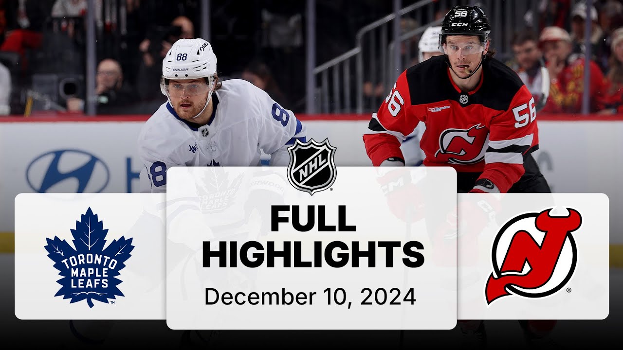 NHL Highlights | Maple Leafs vs. Devils | December 10, 2024