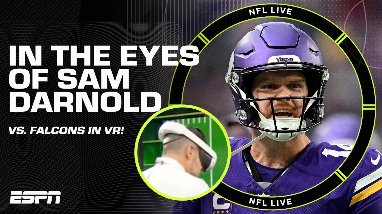 Dan Orlovsky uses VR to break down Falcons vs. Vikings in Week 14 😳🎮 | NFL Live