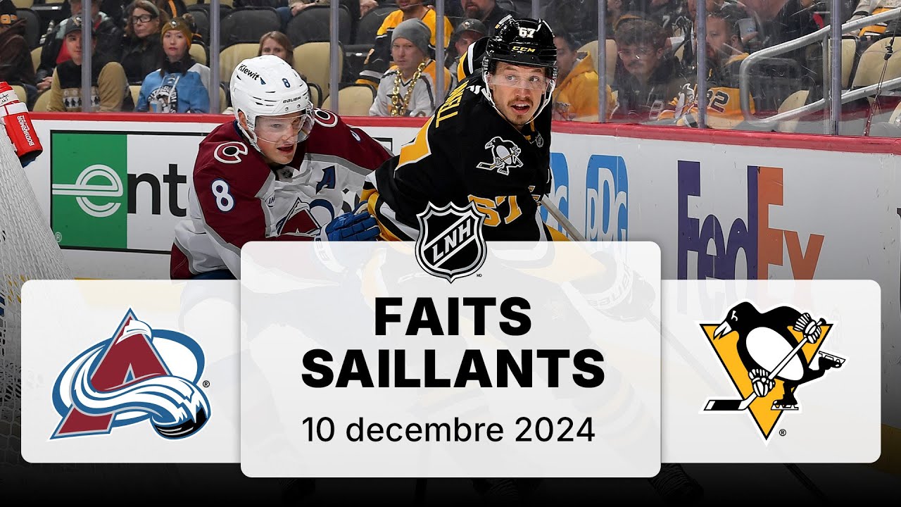 Avalanche vs Penguins | Faits saillants