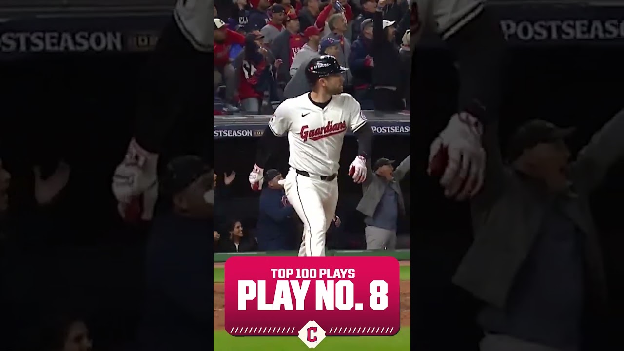 Play No. 8 of 2024: David Fry walks it off for the Guardians in Game 3 of the ALCS! 🍟