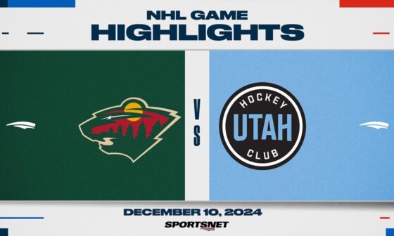 NHL Highlights | Wild vs. Utah HC - December 10, 2024