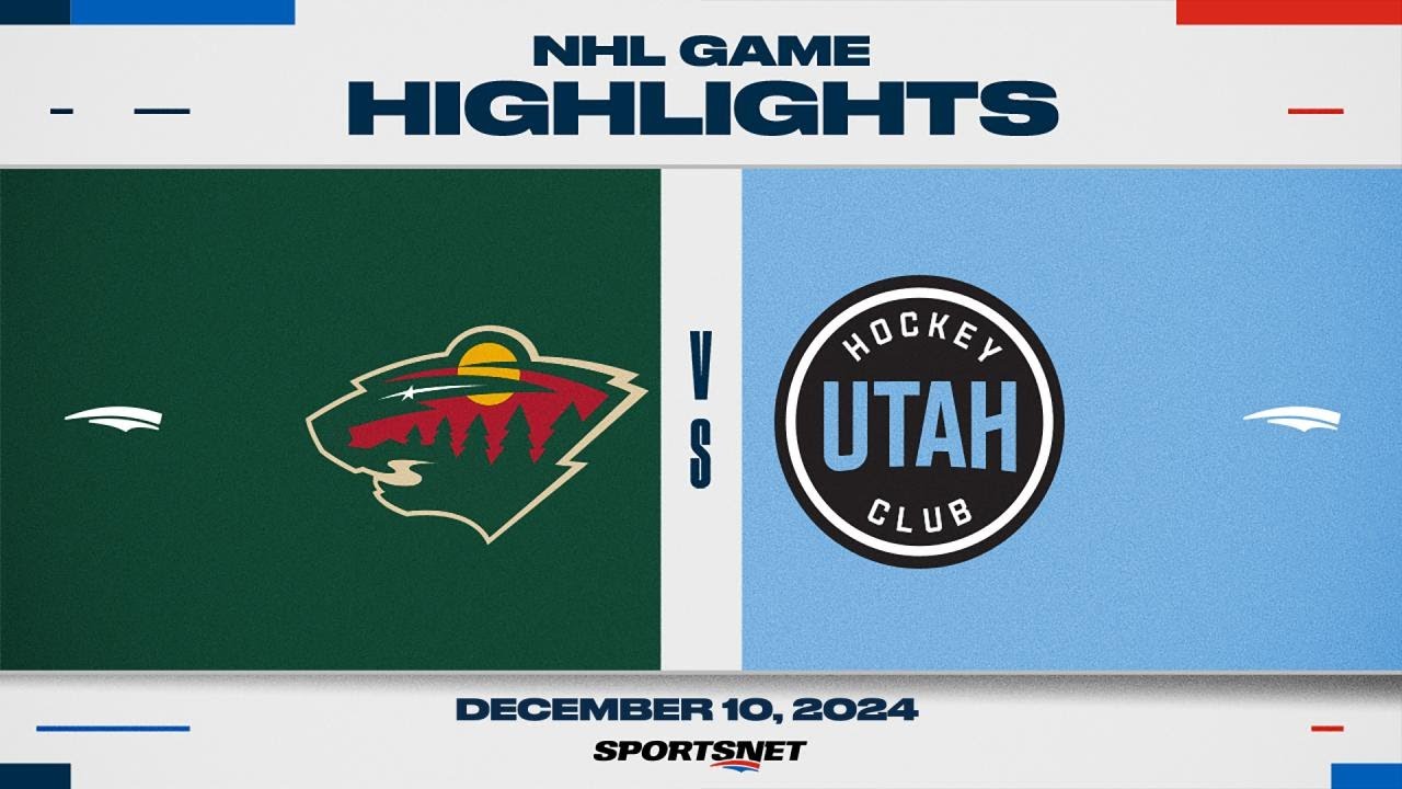 NHL Highlights | Wild vs. Utah HC - December 10, 2024