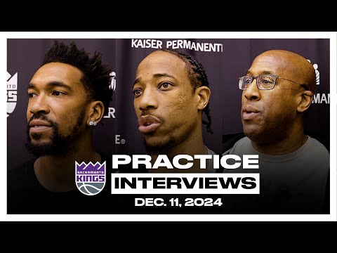 DeMar DeRozan, Malik Monk & Coach Brown | Practice Interviews 12.11.24