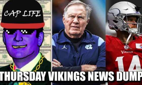 Minnesota Vikings News Dump (12.12.2024) | 2025 Cap Estimated, Tarheel Belichick, Winter Warriors!