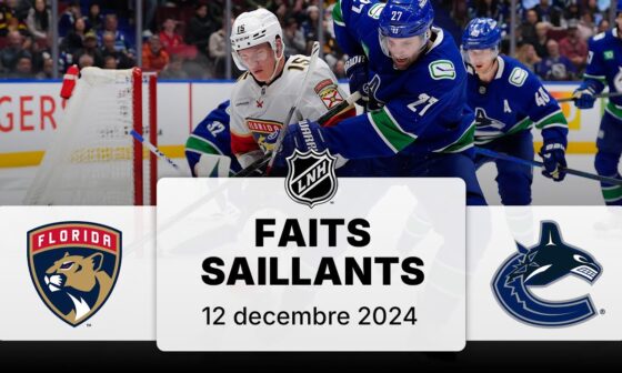 Panthers vs Canucks | Faits saillants