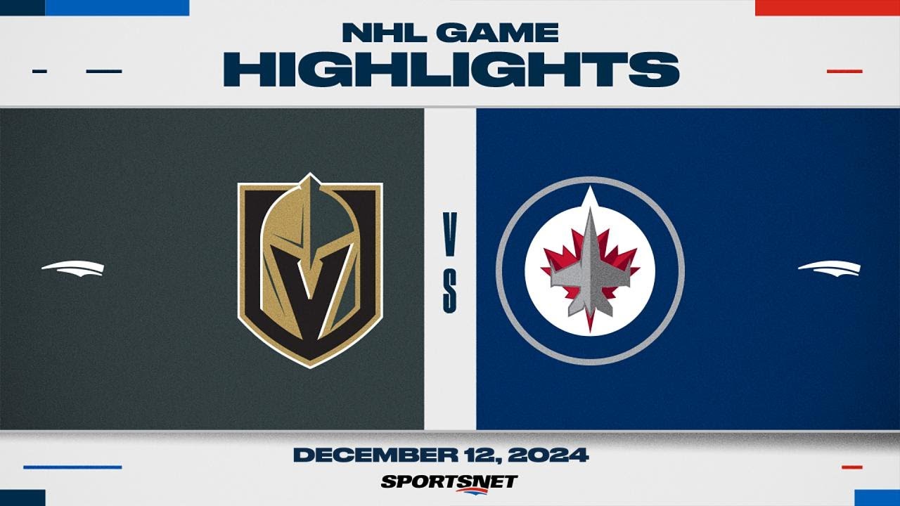 NHL Highlights | Golden Knights vs. Jets - December 12, 2024