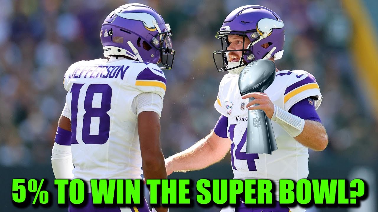 Minnesota Vikings are 13% to Win the NFC North, 5% to Win the Super Bowl!