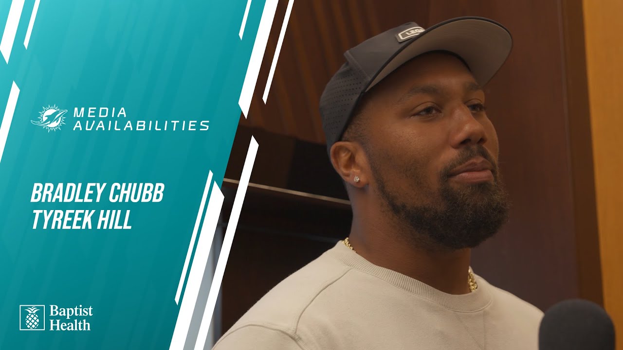 Chubb and Hill meet with the media l Miami Dolphins