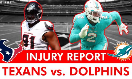 UPDATED Texans vs. Dolphins Injury Report + Keys To Victory