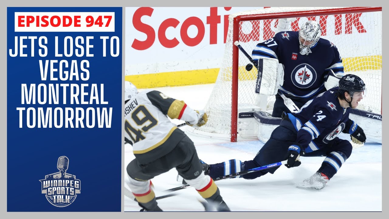 Winnipeg Jets lose to Vegas Golden Knights in OT, play Montreal Canadiens tomorrow